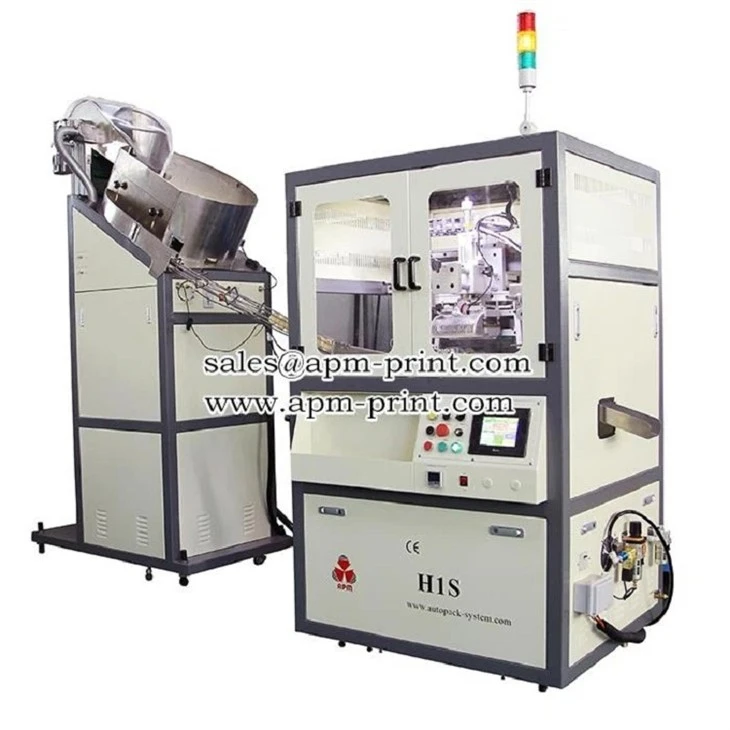 Automatic cap side and top hot stamping 01 Automatic cap side and top hot stamping 01