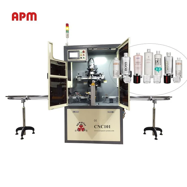 Glass Bottles Screen Printing Machine With PLC Servo System Glass Bottles Screen Printing Machine With PLC Servo System